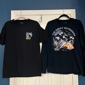 Lot of 2❗️Croft & Barrow Graphic shirts- Size Medium